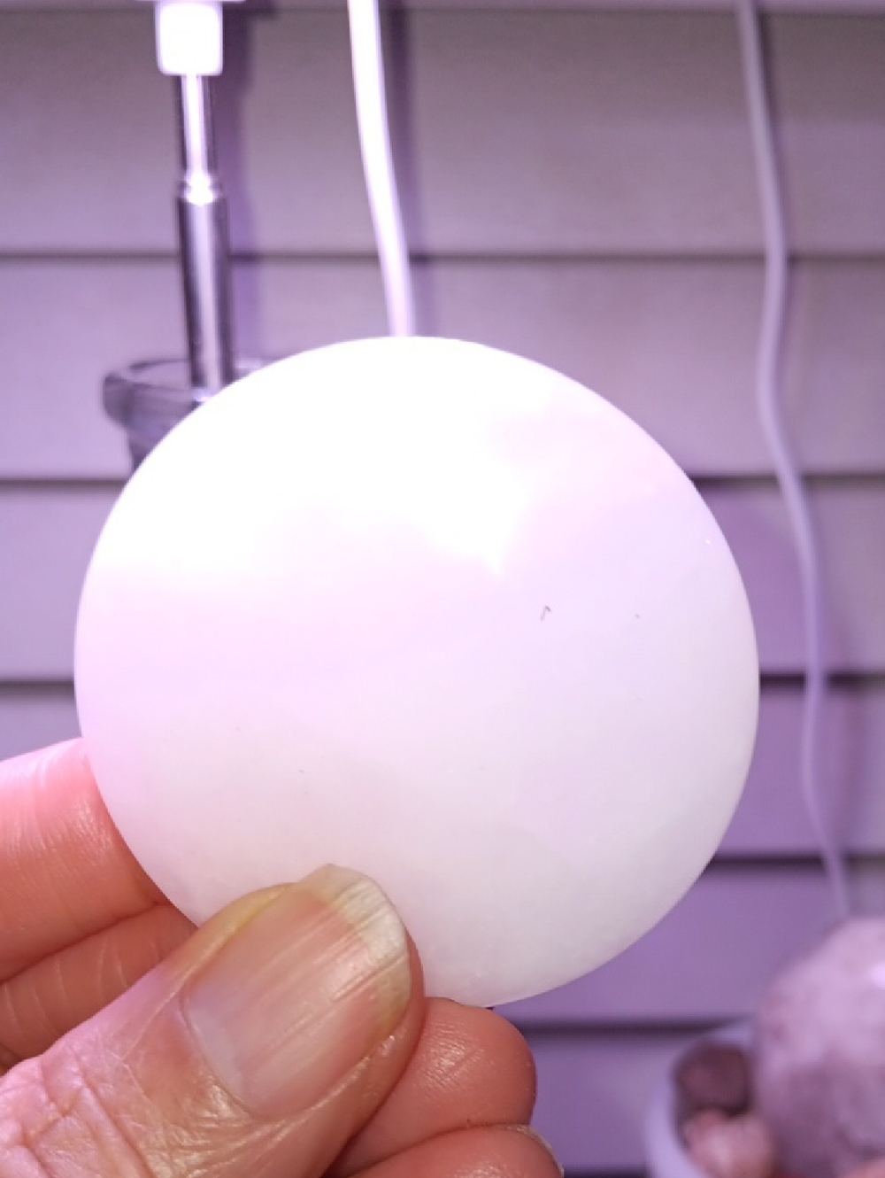 Crystal Quartz Moon Shaped 2 1/2 and 1 1/5